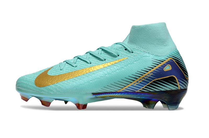 Nike Mercurial Air Zoom Superfly X Elite FG + Meia Antiderrapante + Bolsa
