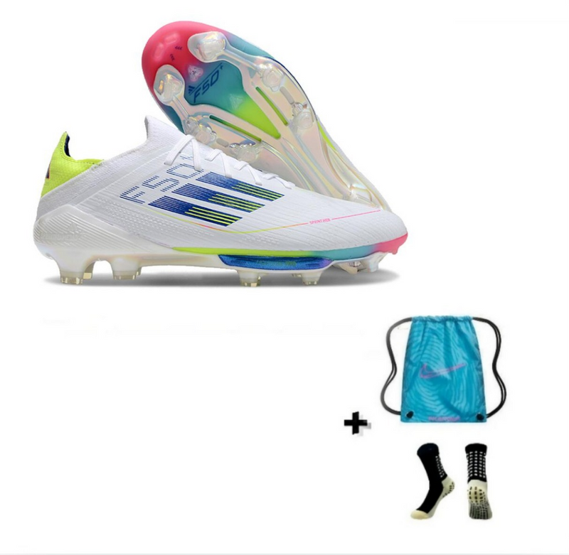 Adidas F50 Elite FG + Meia Antiderrapante + Bolsa