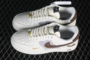 Nike Air Force 1 '07 Low White/Grey/Black/Gold - Sneaker Premium Exclusivo + Meia + Bolsa