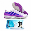 Adidas F50 Hyperfast Elite Laceless TF Society - Chuteira Sem Cadarço + Meia Antiderrapante + Bolsa