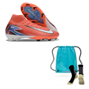 Nike Mercurial Air Zoom Superfly X Elite FG + Meia Antiderrapante + Bolsa