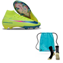 Nike Mercurial Air Zoom Superfly X Elite FG + Meia Antiderrapante + Bolsa