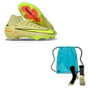 Nike Mercurial Air Zoom Superfly X Elite FG + Meia Antiderrapante + Bolsa
