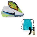 Nike Mercurial Air Zoom Superfly X Elite FG + Meia Antiderrapante + Bolsa