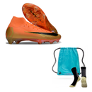 Nike Mercurial Air Zoom Superfly X Elite FG + Meia Antiderrapante + Bolsa