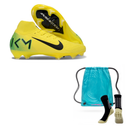 Nike Mercurial Air Zoom Superfly X Elite FG + Meia Antiderrapante + Bolsa