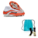 Nike Mercurial Air Zoom Superfly X Elite FG + Meia Antiderrapante + Bolsa