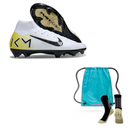 Nike Mercurial Air Zoom Superfly X Elite FG + Meia Antiderrapante + Bolsa