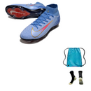 Nike Mercurial Air Zoom Superfly X Elite FG + Meia Antiderrapante + Bolsa