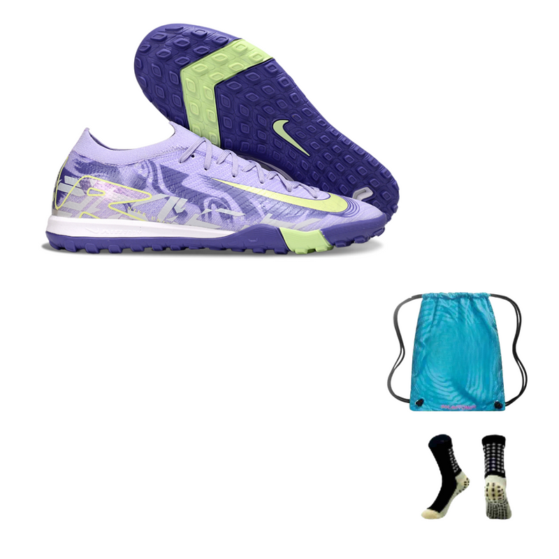 Nike Air Zoom Mercurial Vapor 16 XVI Elite  (Society) + Meia Antiderrapante + Bolsa