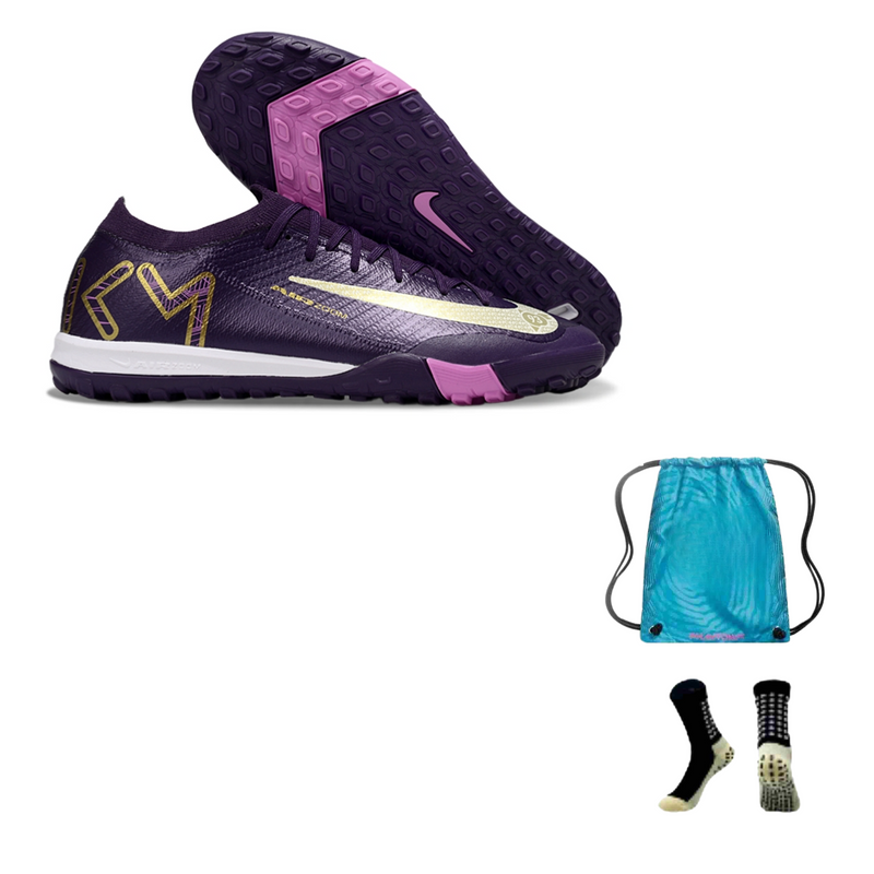 Nike Air Zoom Mercurial Vapor 16 XVI Elite  (Society) + Meia Antiderrapante + Bolsa