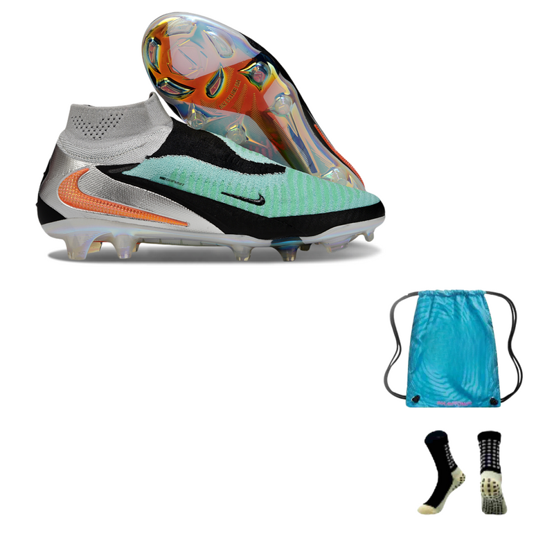 NIKE PHANTOM 6 ELITE FG + MEIA ANTIDERRAPANTE + BOLSA