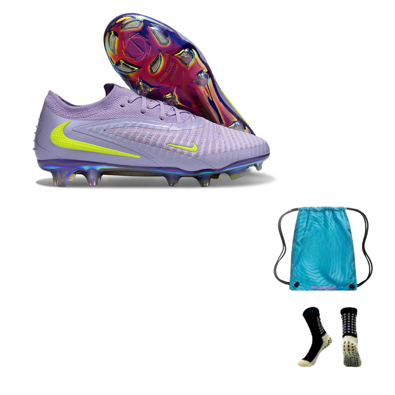 NIKE PHANTOM 6 ELITE FG + MEIA ANTIDERRAPANTE + BOLS