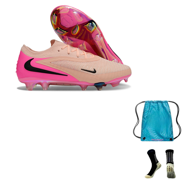 NIKE PHANTOM 6 ELITE FG + MEIA ANTIDERRAPANTE + BOLS