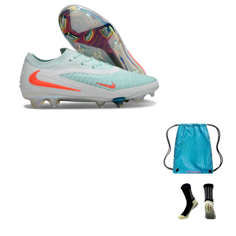 NIKE PHANTOM 6 ELITE FG + MEIA ANTIDERRAPANTE + BOLS
