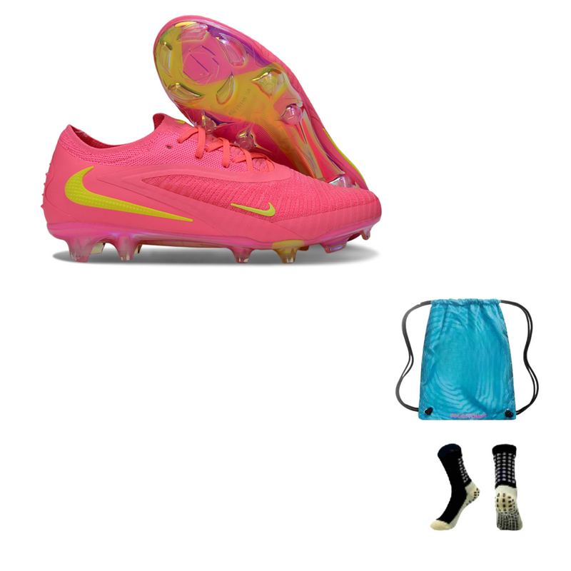NIKE PHANTOM 6 ELITE FG + MEIA ANTIDERRAPANTE + BOLSA