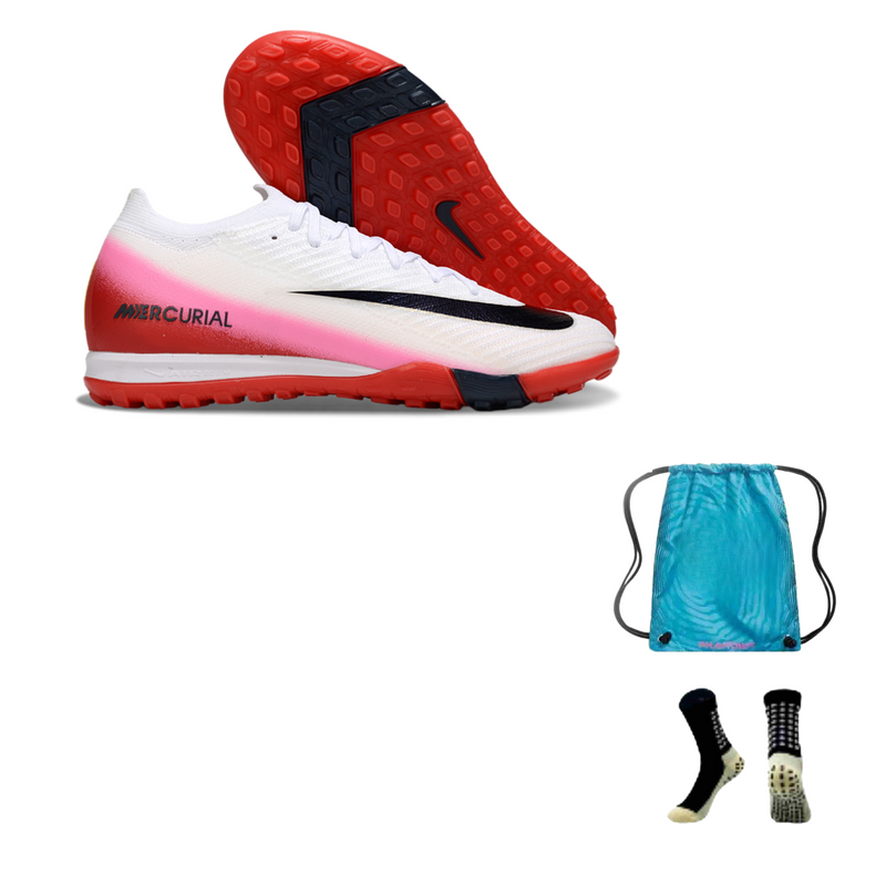 Nike Air Zoom Mercurial Vapor 16 XVI Elite  (Society) + Meia Antiderrapante + Bolsa