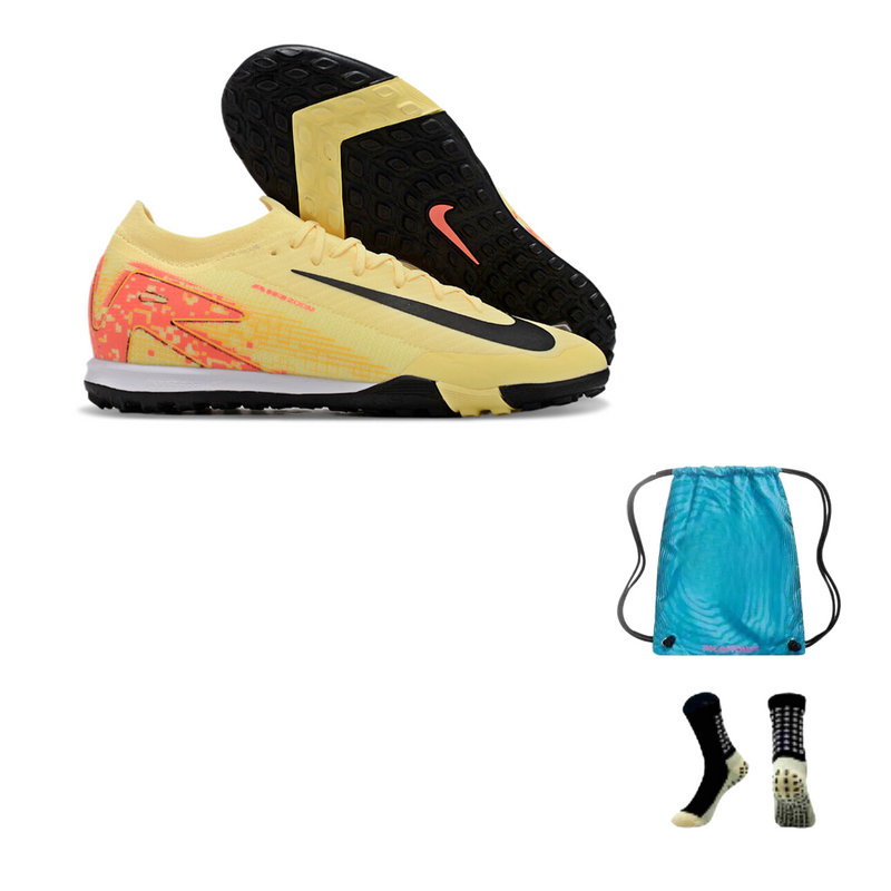 Nike Air Zoom Mercurial Vapor 16 XVI Elite  (Society) + Meia Antiderrapante + Bolsa