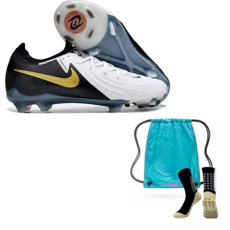 NIKE PHANTOM GX II ELITE FG + MEIA ANTIDERRAPANTE + BOLSA