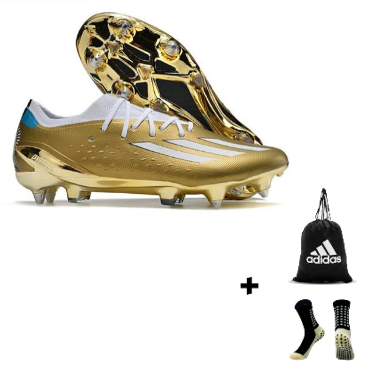 Adidas X SPEEDPORTAL.1 SG (Trava Mista) + Meia Antiderrapante + Bolsa