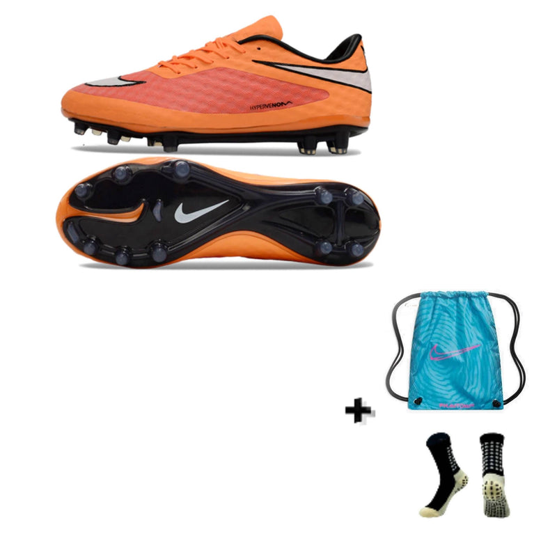 Nike Hypervenom Phantom Neymar FG + Meia Antiderrapante + Bolsa