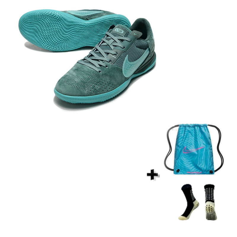 Nike Streetgato Futsal + Meia Antiderrapante + Bolsa
