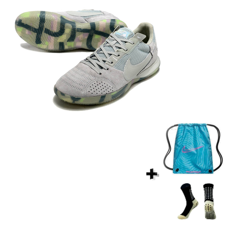 Nike Streetgato Futsal + Meia Antiderrapante + Bolsa