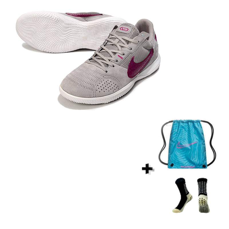 Nike Streetgato Futsal + Meia Antiderrapante + Bolsa