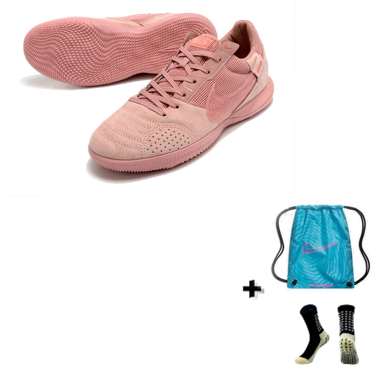 Nike Streetgato Futsal + Meia Antiderrapante + Bolsa