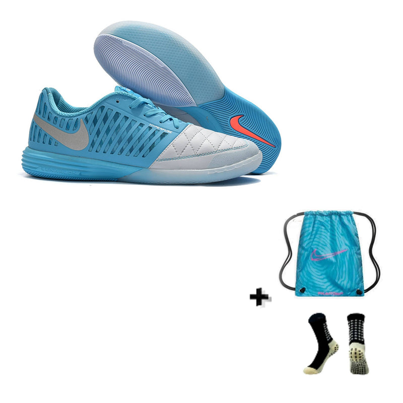 Nike Lunar Gato II Futsal + Meia Antiderrapante + Bolsa
