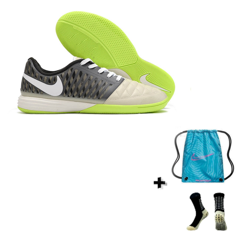 Nike Lunar Gato II Futsal + Meia Antiderrapante + Bolsa