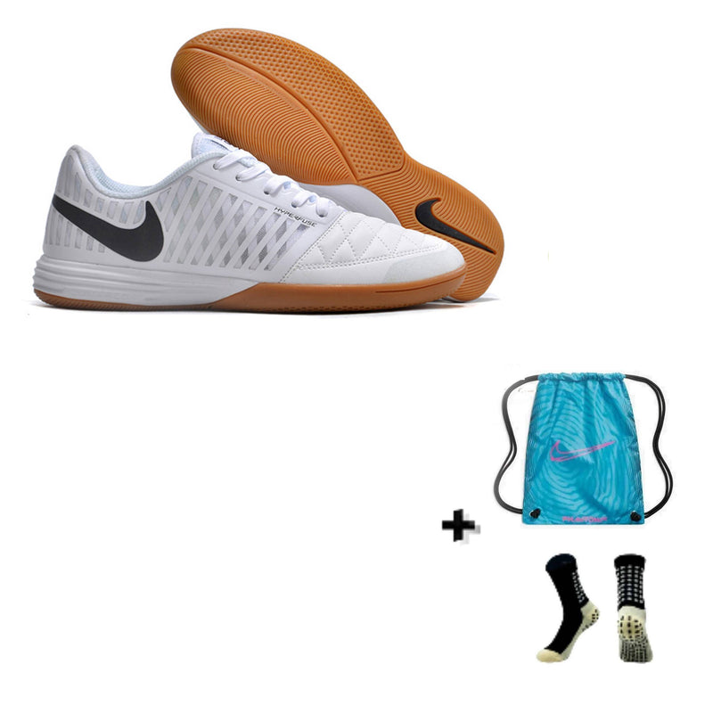 Nike Lunar Gato II Futsal + Meia Antiderrapante + Bolsa