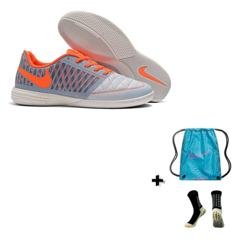 Nike Lunar Gato II Futsal + Meia Antiderrapante + Bolsa