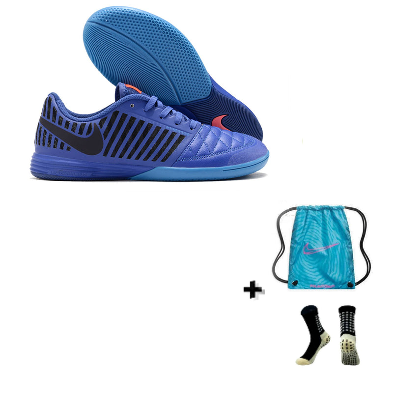 Nike Lunar Gato II Futsal + Meia Antiderrapante + Bolsa