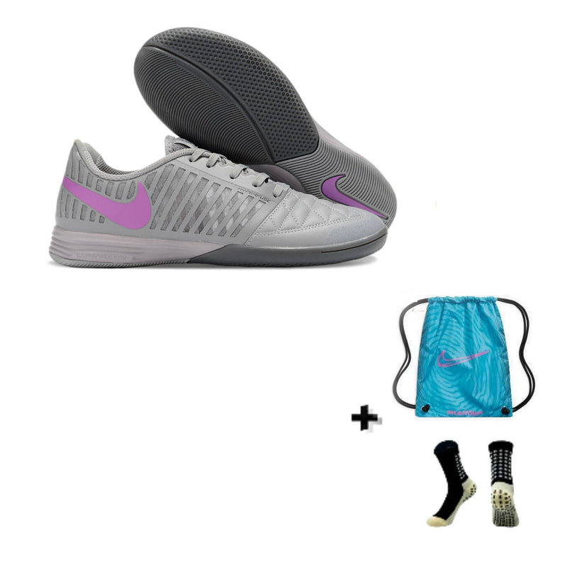 Nike Lunar Gato II Futsal + Meia Antiderrapante + Bolsa