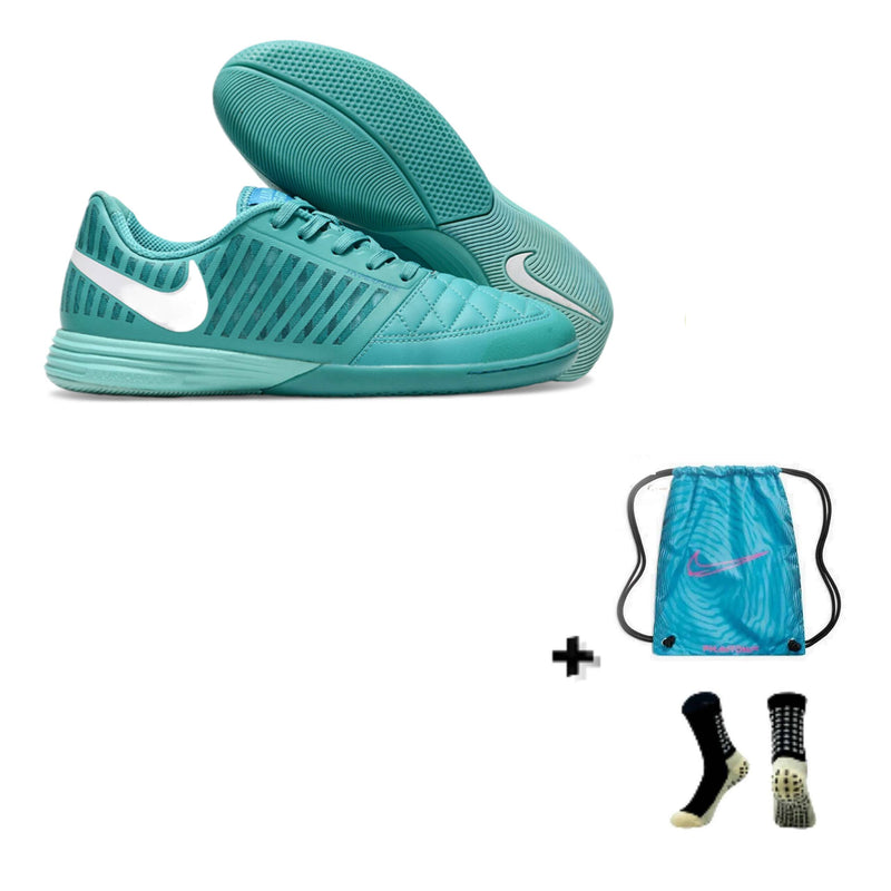 Nike Lunar Gato II Futsal + Meia Antiderrapante + Bolsa