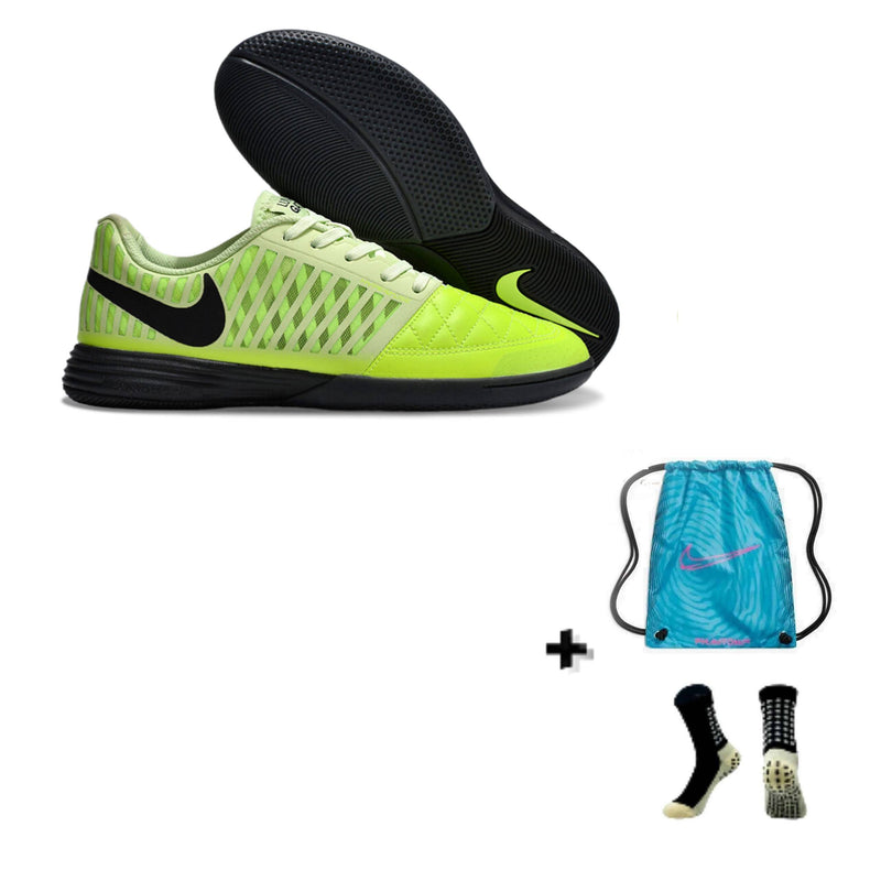 Nike Lunar Gato II Futsal + Meia Antiderrapante + Bolsa