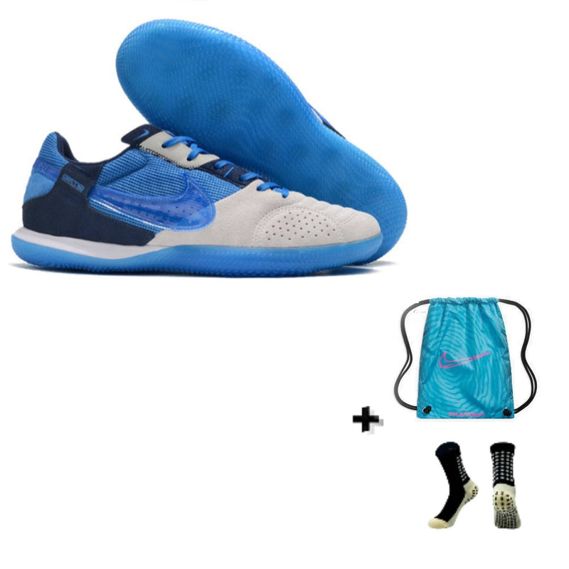 Nike Streetgato Futsal + Meia Antiderrapante + Bolsa