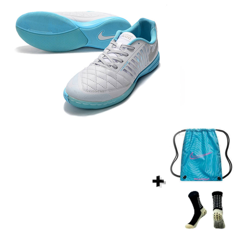 Nike Lunar Gato II Futsal + Meia Antiderrapante + Bolsa