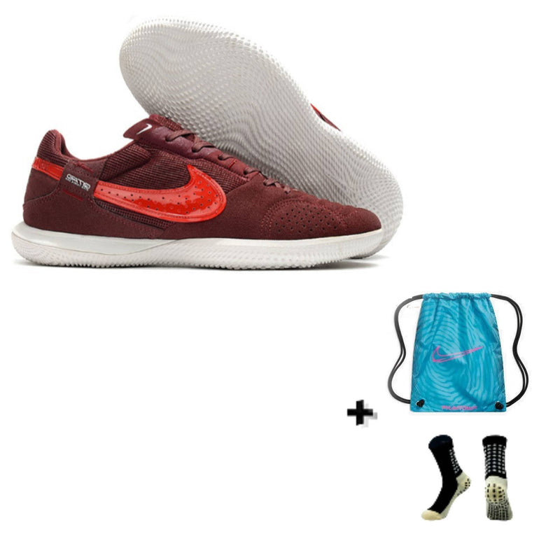 Nike Streetgato Futsal + Meia Antiderrapante + Bolsa
