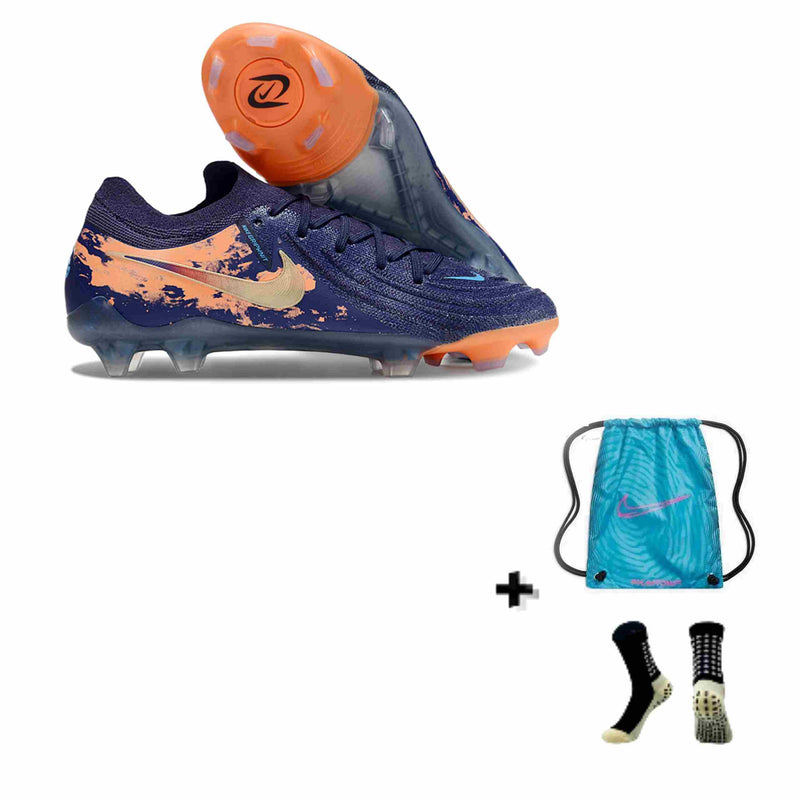 NIKE PHANTOM GX II ELITE FG + MEIA ANTIDERRAPANTE + BOLSA