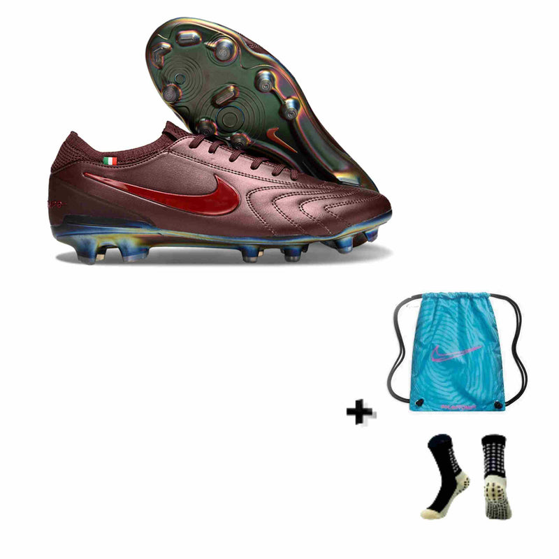 Nike Tiempo Legend X LUXE Elite FG + Meia Antiderrapante + Bolsa