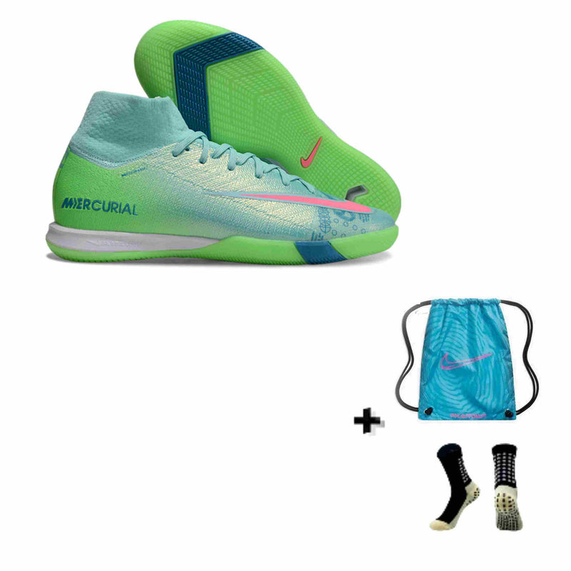 Nike Air Zoom Mercurial Superfly X Elite Futsal + Meia Antiderrapante + Bolsa