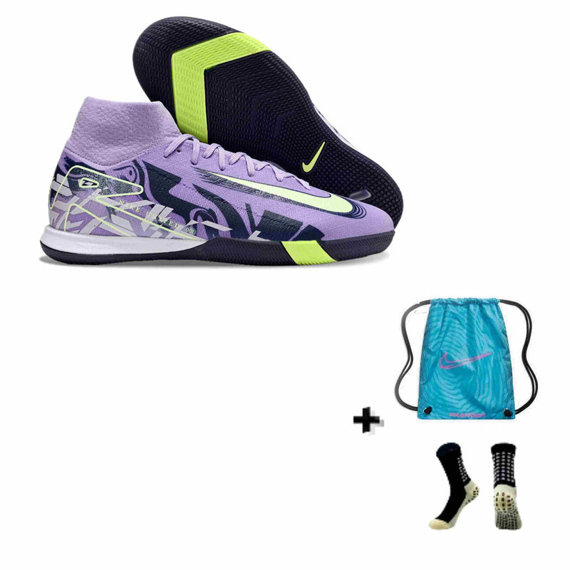 Nike Air Zoom Mercurial Superfly X Elite Futsal + Meia Antiderrapante + Bolsa