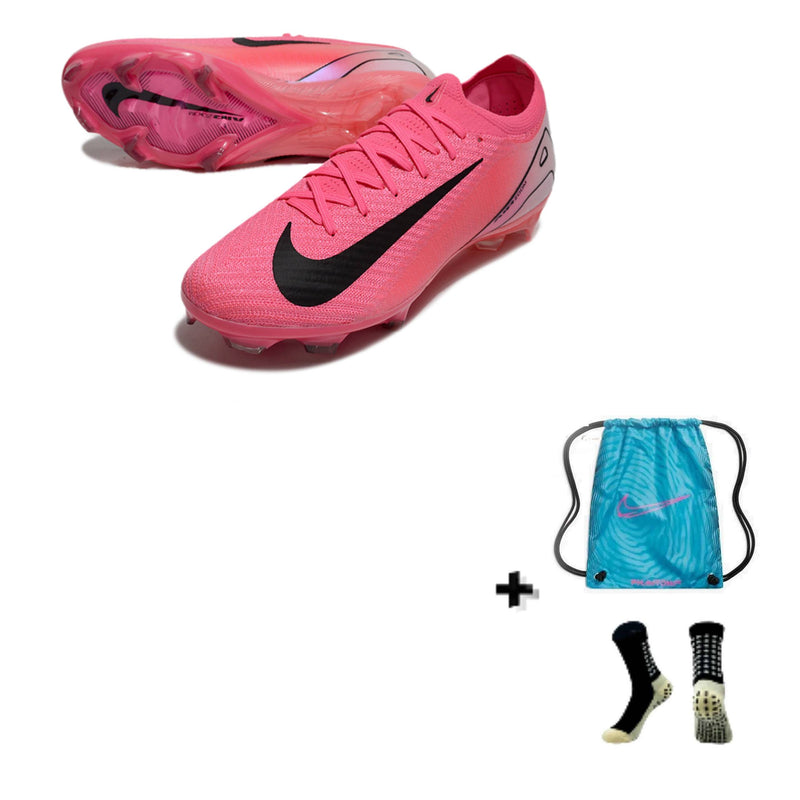 Nike AIR Zoom Mercurial Vapor 16 XVI Elite FG + Meia Antiderrapante + Bolsa