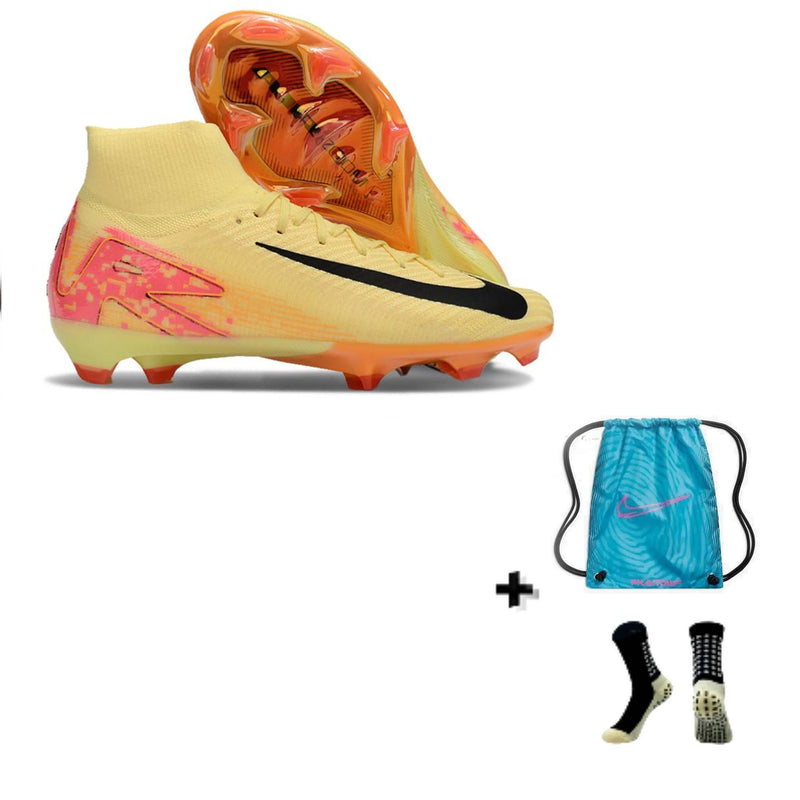 Nike Mercurial Air Zoom Superfly X Elite FG + Meia Antiderrapante + Bolsa