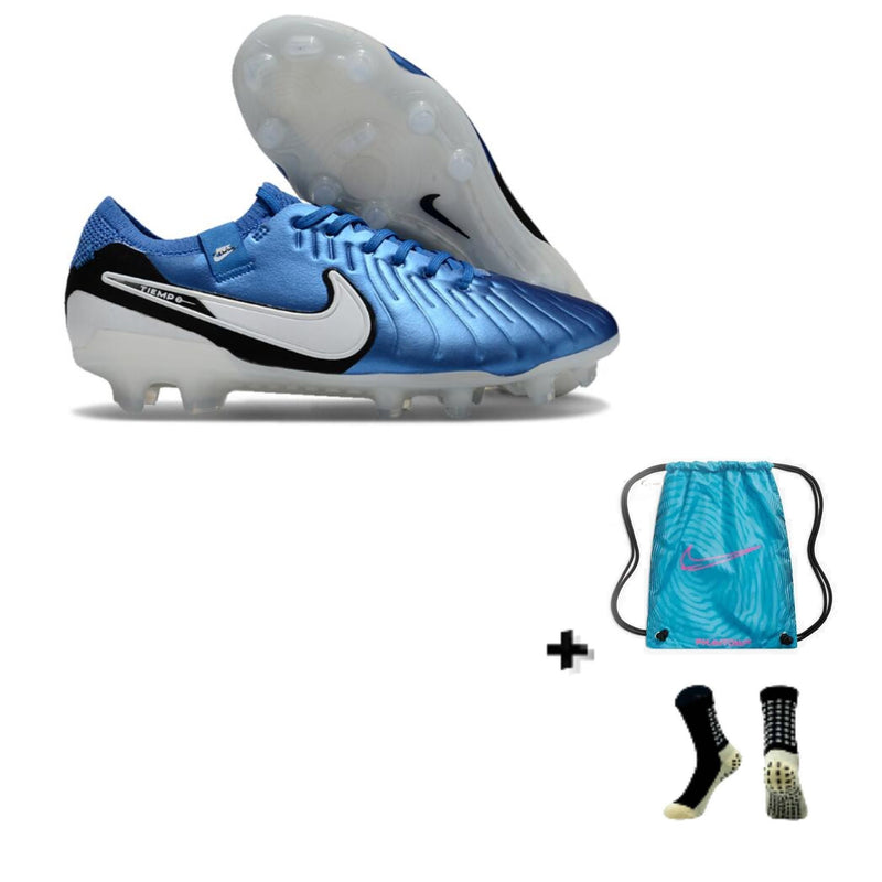 Nike Tiempo Legend X Elite FG + Meia Antiderrapante + Bolsa