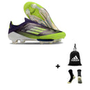 Adidas X F50 Elite Laceless FG + Meia Antiderrapante + Bolsa
