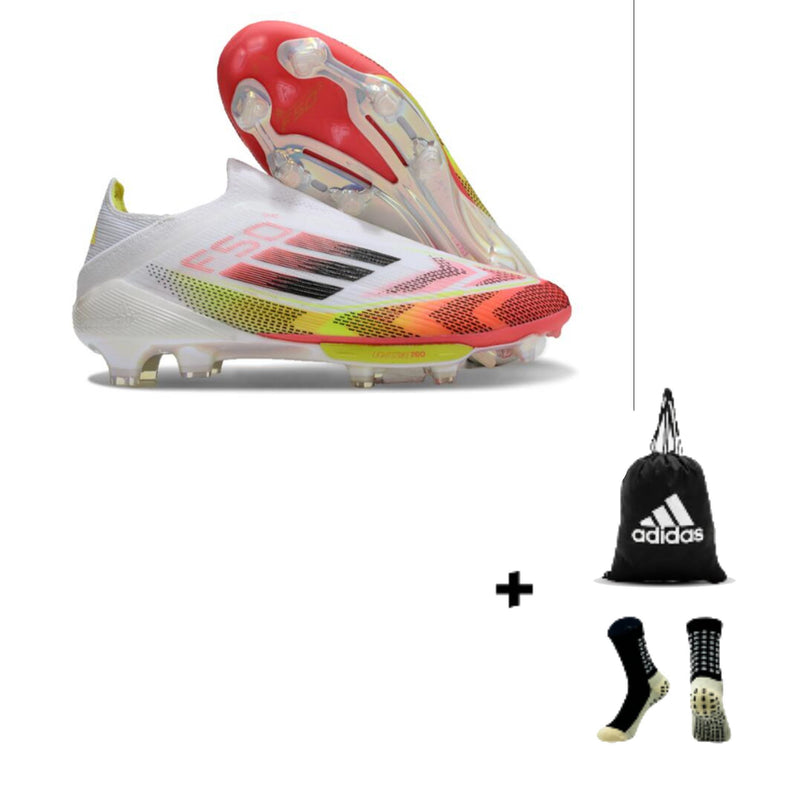 Adidas X F50 Elite Laceless FG + Meia Antiderrapante + Bolsa