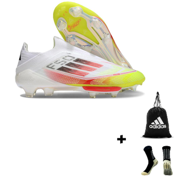 Adidas X F50 Elite Laceless FG + Meia Antiderrapante + Bolsa